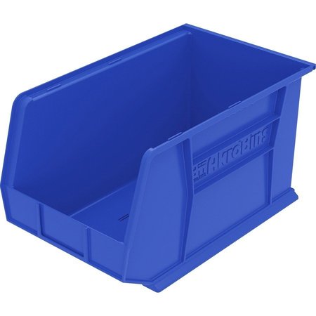 AKRO-MILS Storage Bins, Unbreakable/Waterproof, 8-1/4 in x 18 in x 9 in, Blue AKM30265B